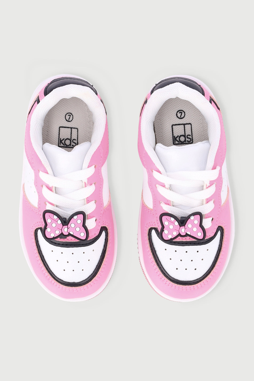 Pre-Girls Court Sneaker - Pink/Black