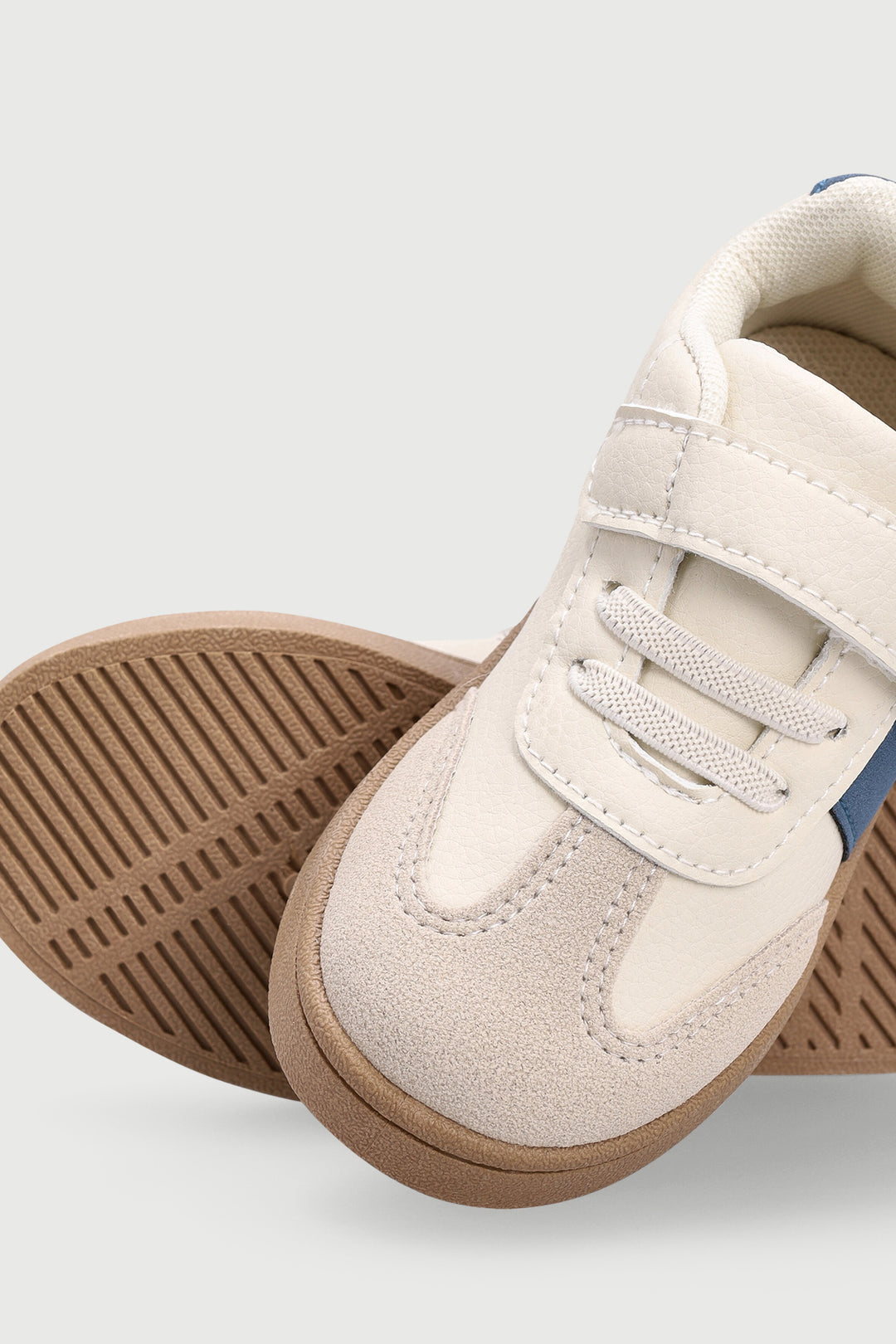 Pre-Boys Sneaker - Off White/Navy