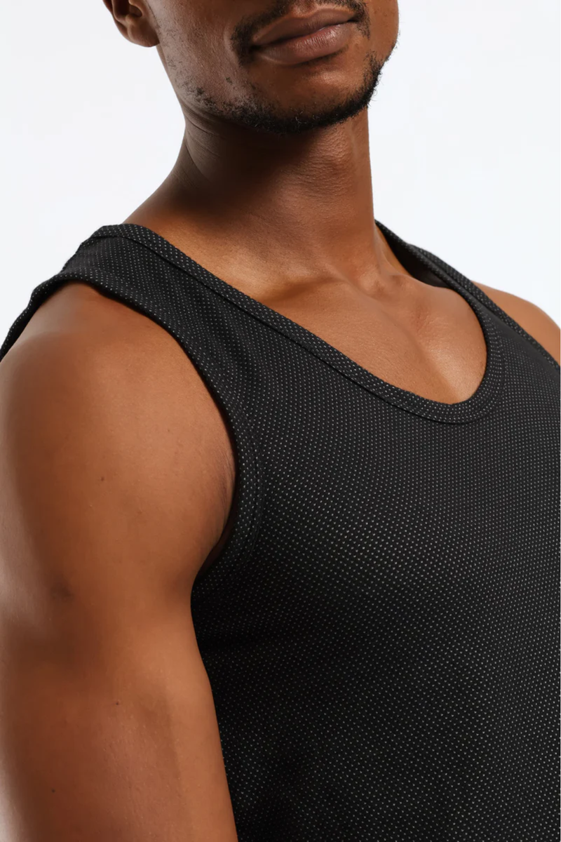 2 Pack Eyelet Vests - Black/White