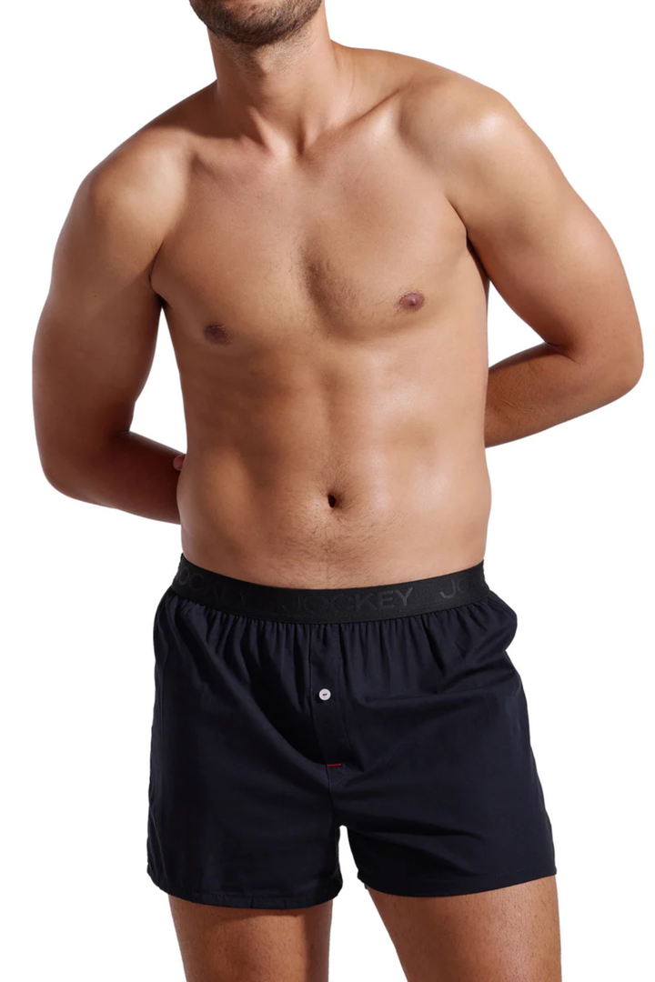 3 Pack Woven Boxers - Blue/Grey