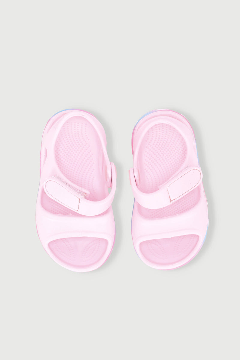 Pre-Girls Moulded Health Sandal - Light Pink