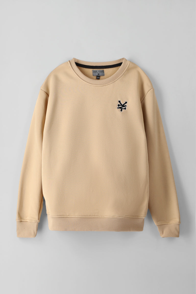 Boys Core Crew Fleece Top - Coral