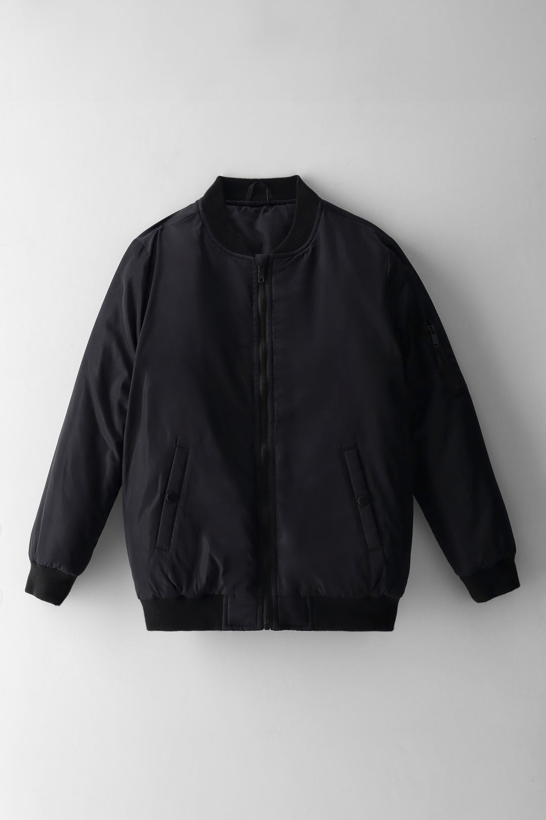 Boys Aviator Bomber Jacket - Black