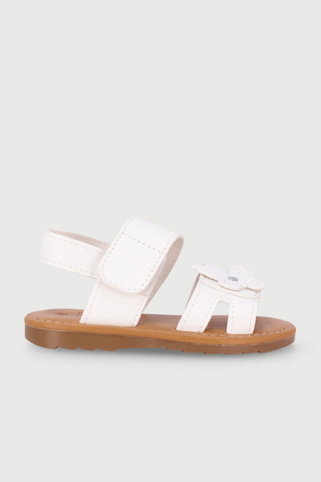 Pre-Girls Butterfly Comfort Sandal - White