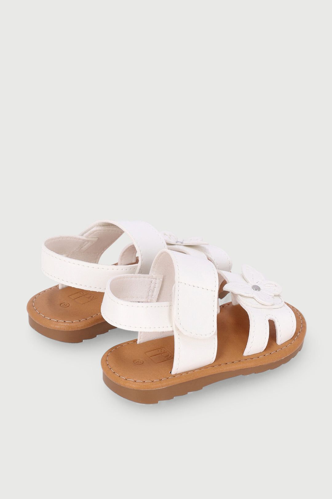Pre-Girls Butterfly Comfort Sandal - White