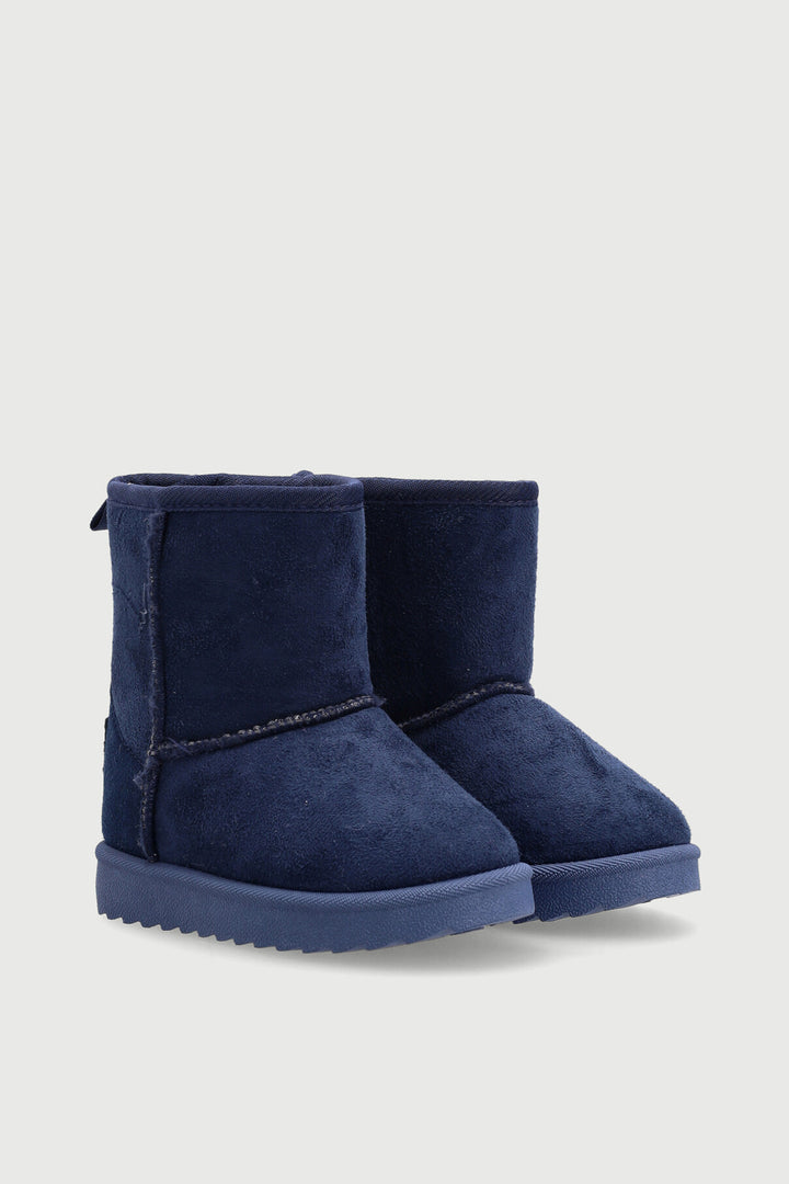 Pre-Boys Slipper Boot - Navy