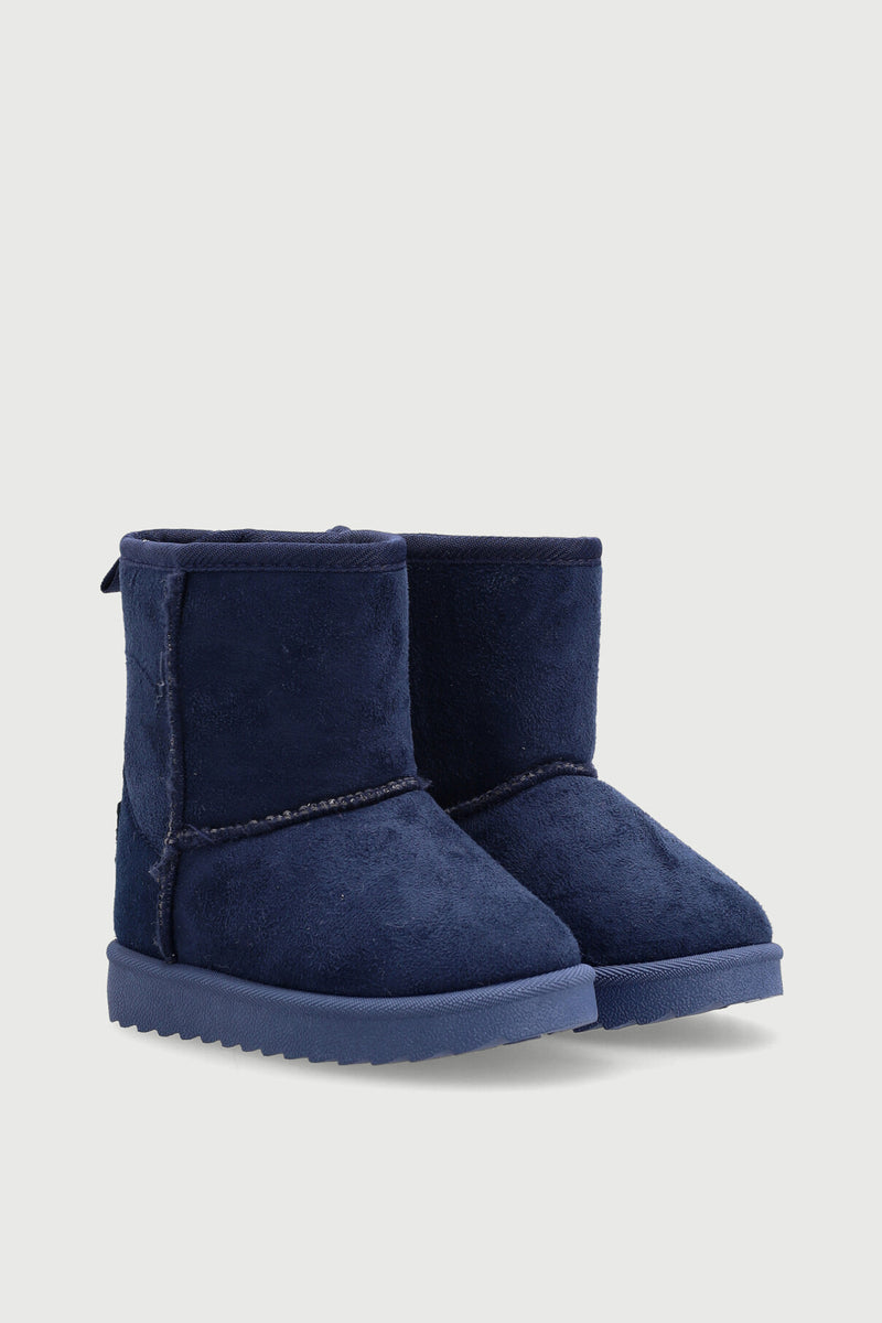 Pre-Boys Slipper Boot - Navy