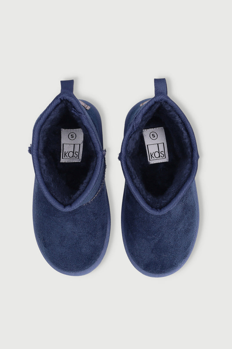 Pre-Boys Slipper Boot - Navy
