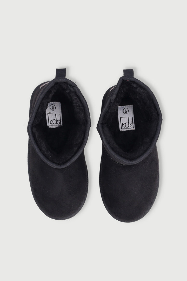 Pre-Boys Slipper Boot - Black