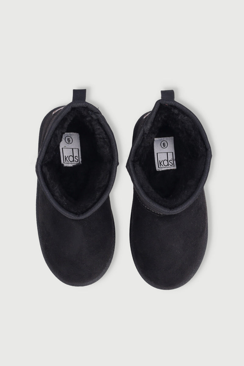 Pre-Boys Slipper Boot - Black