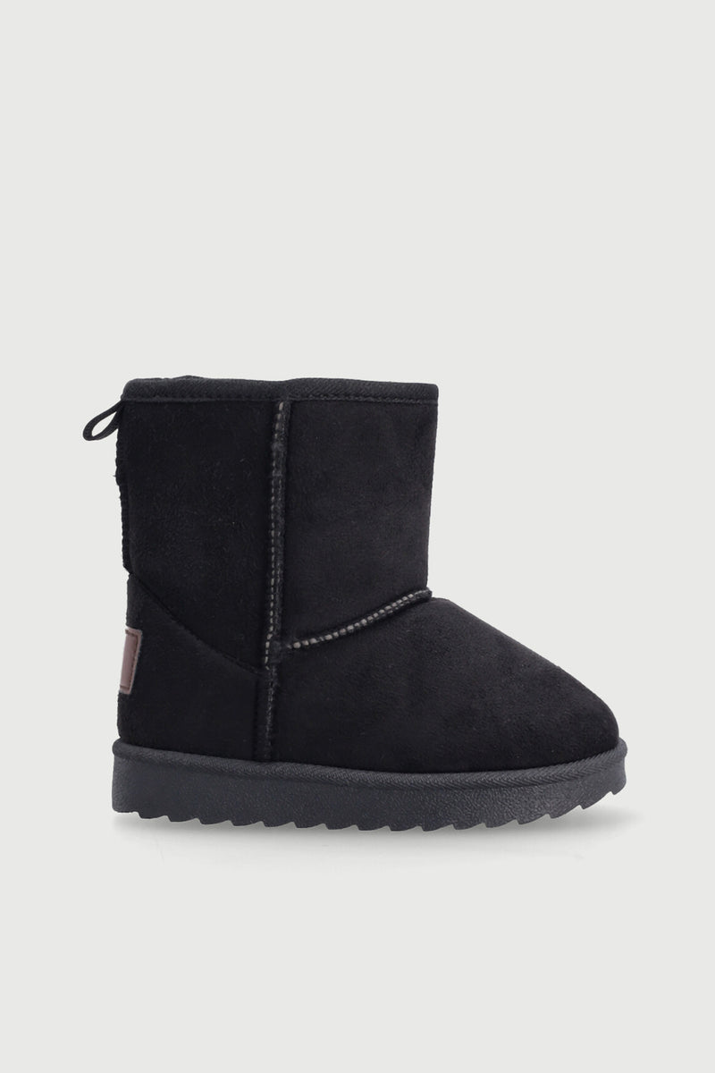 Pre-Boys Slipper Boot - Black