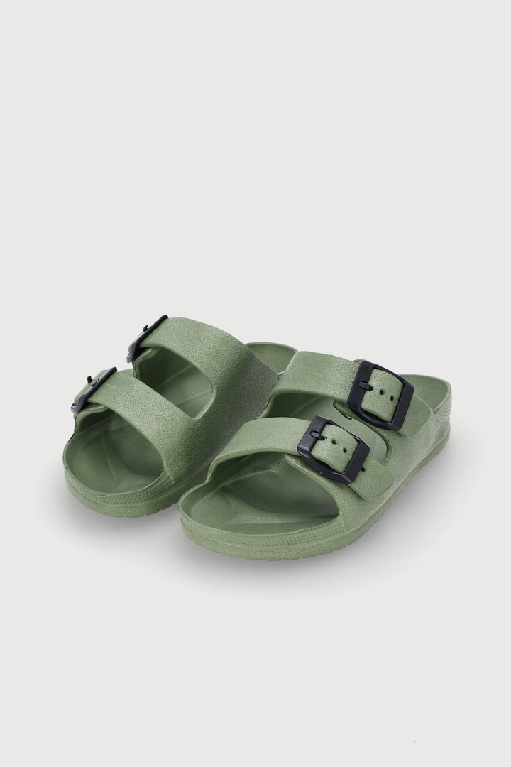 Pre-Boys Moulded Health Sandal - Olive