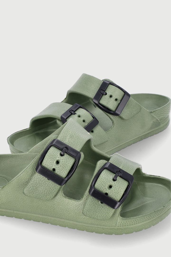 Pre-Boys Moulded Health Sandal - Olive