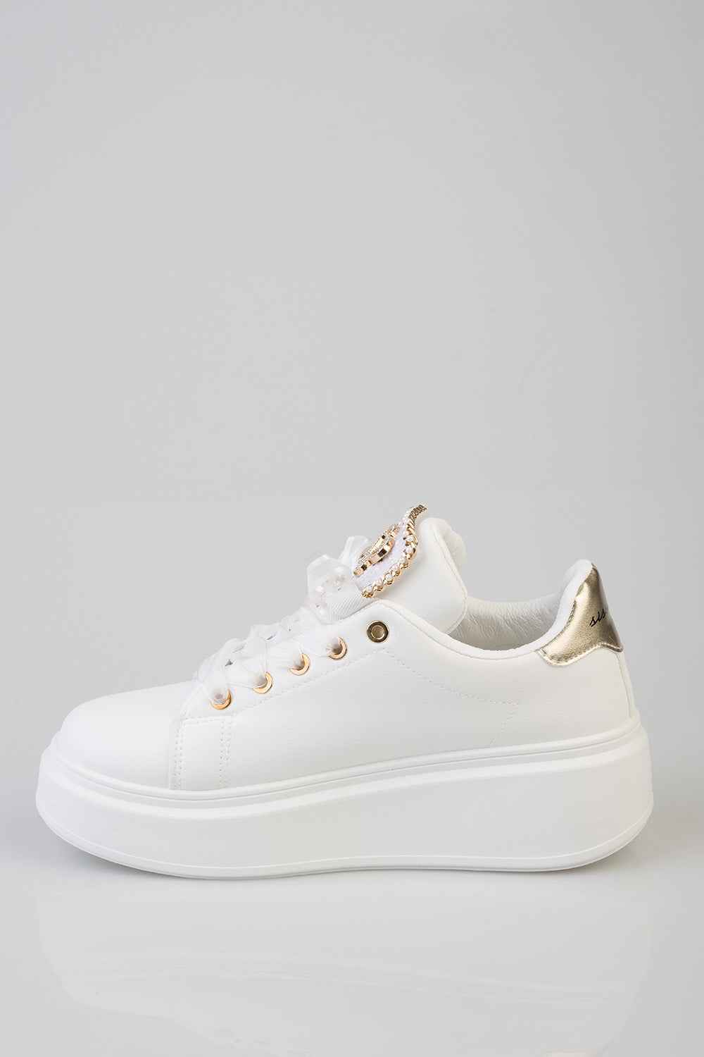 Anita Bow Detail Chunky Sneaker - White