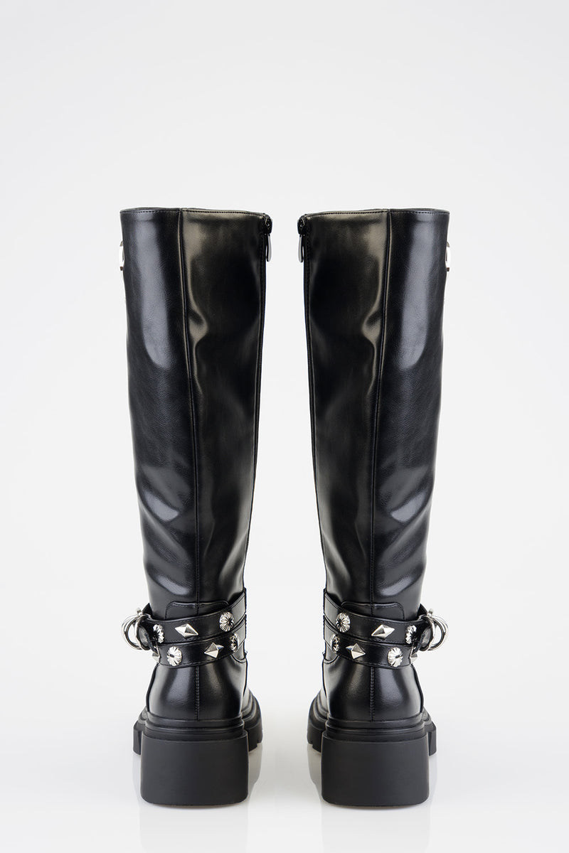 Calbo Mid Calf Boot - Black