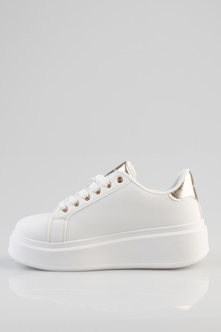 Gemy Bejeweled Chunky Sneaker - White