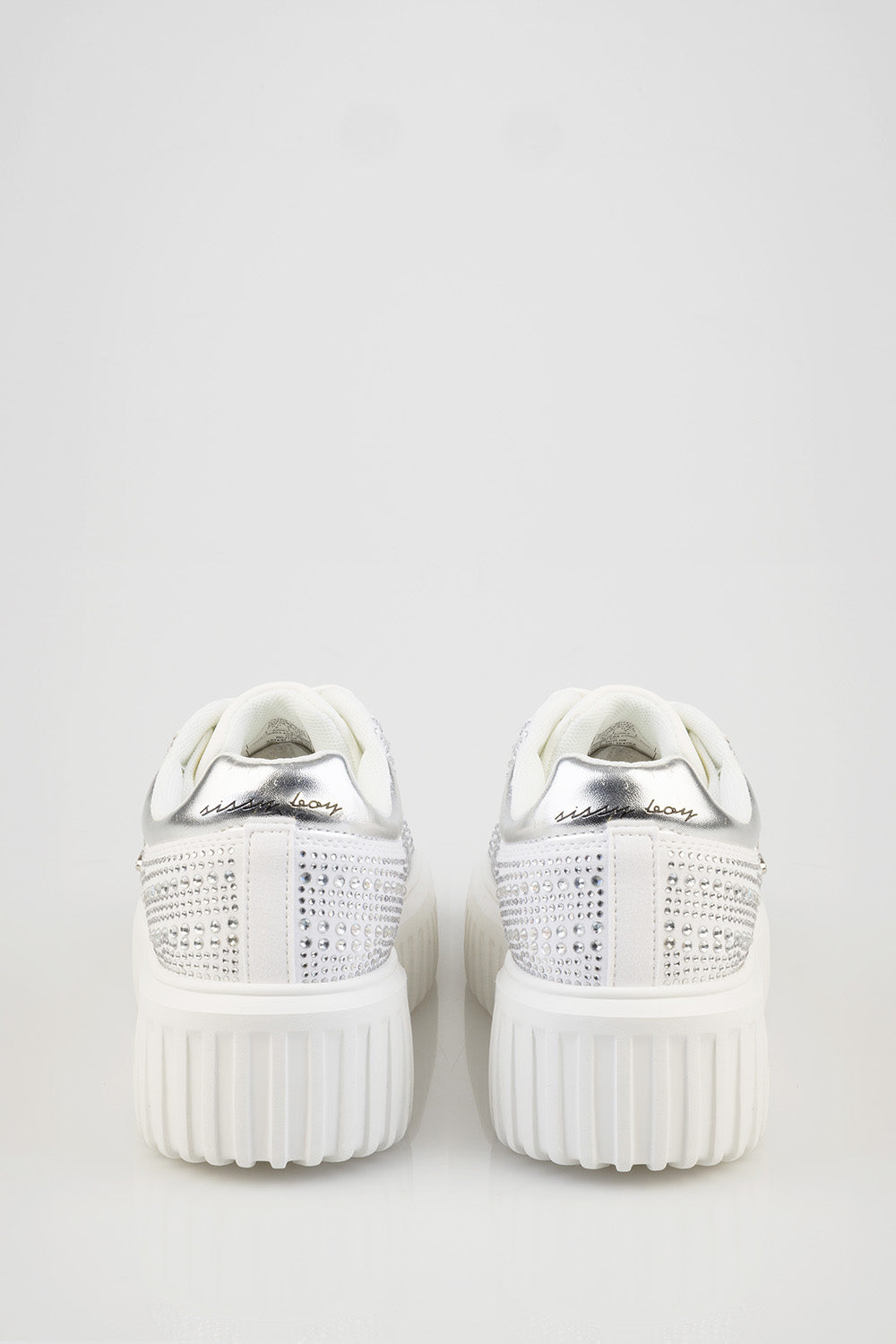 Joeletta Bling Chunky Sneaker - White