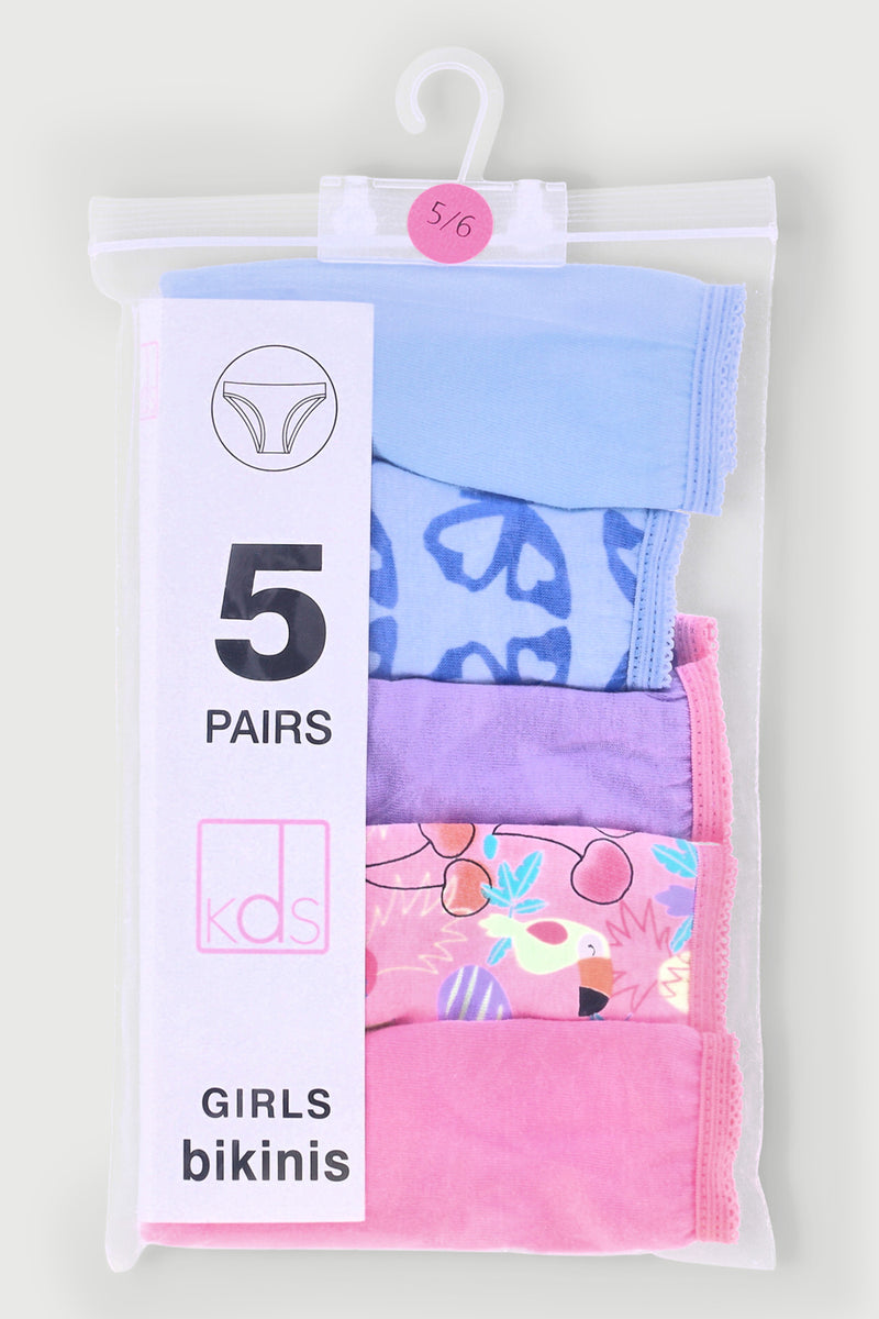 Pre-Girls 5 Pack Butterfly Panties - Multi