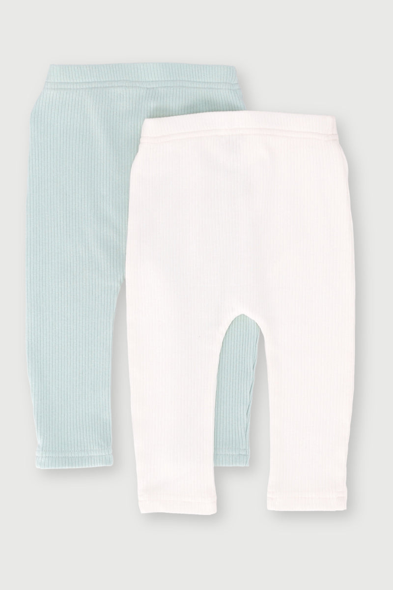 2 Pack Ribbed Leggin  - Sage Multi