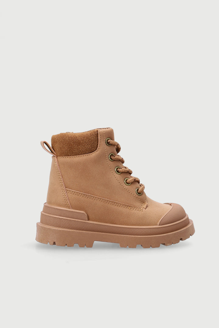 Pre-Boys Toe Cap Hiker Boot - Honey