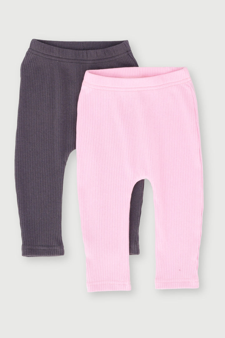 2 Pack Ribbed Leggin  - Light Pink