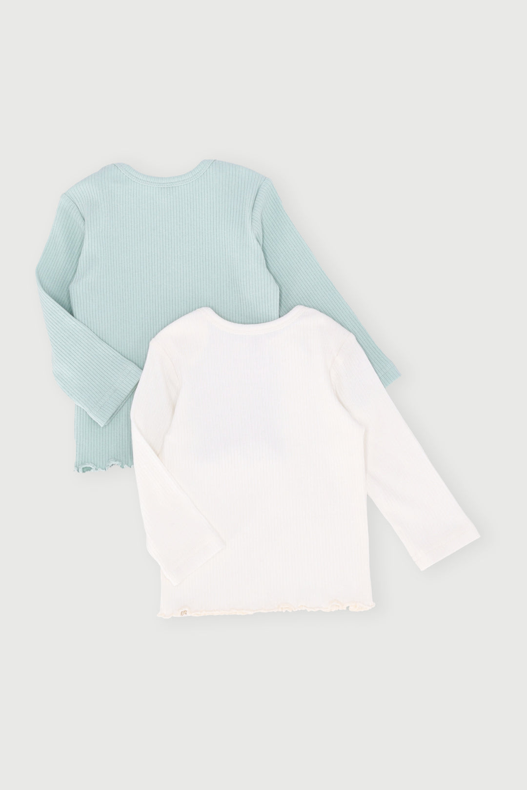 Baby Girls 2 Pack Ribbed Top - Sage