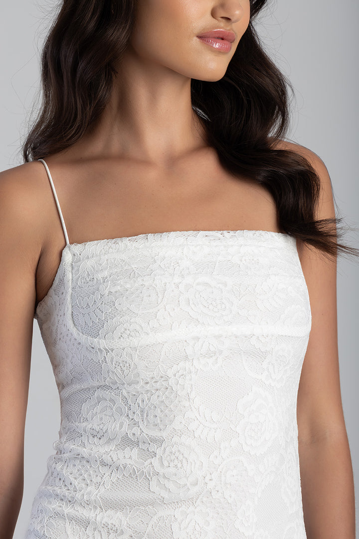 Date Night Mini Dress - Off White