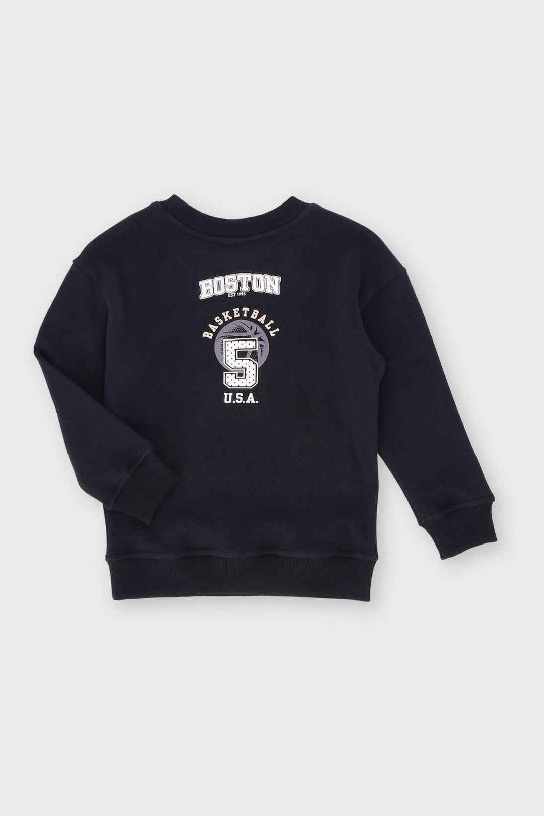 Pre-Boys Basketball Crew Top - Black