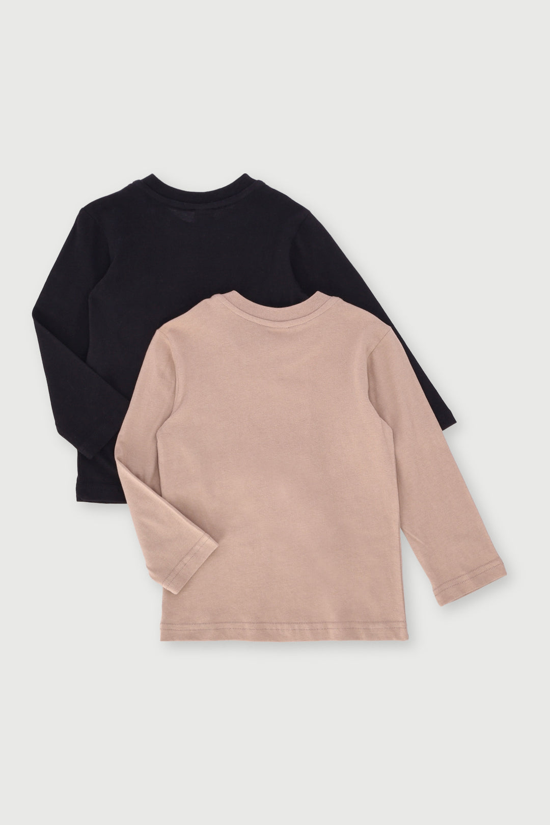 Pre-Boys 2 Pack Long Sleeve Skate & Dino Tee - Black/Brown