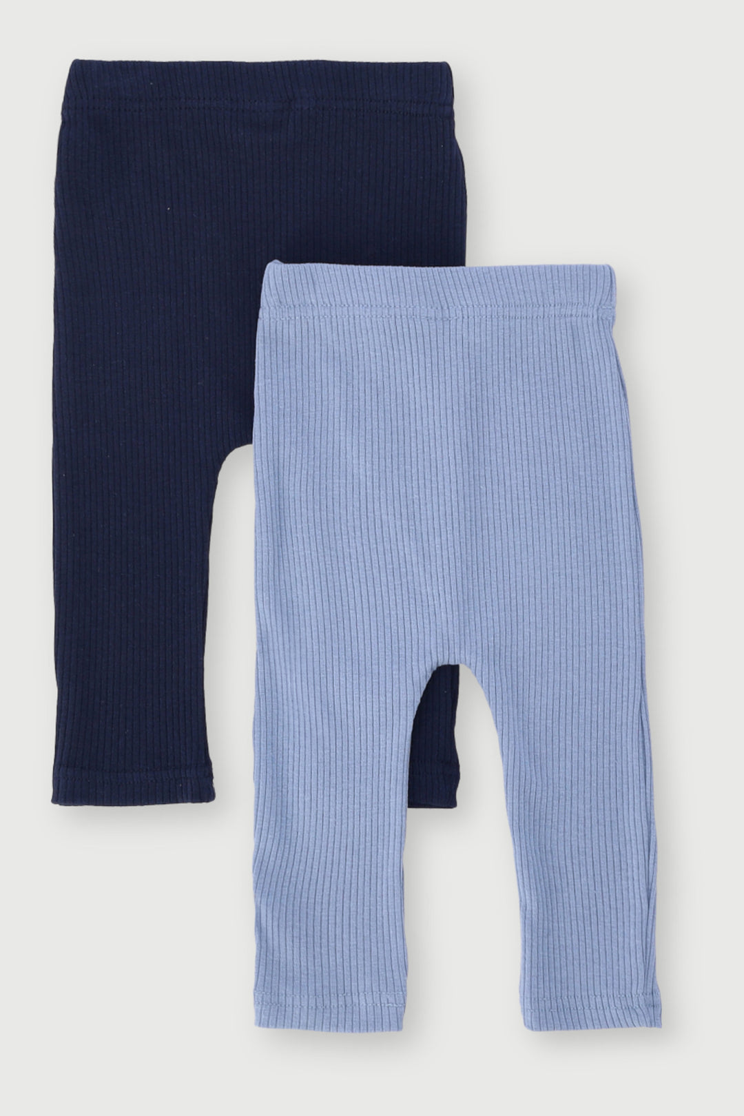 Baby Boys 2 Pack Ribbed Legging - Navy