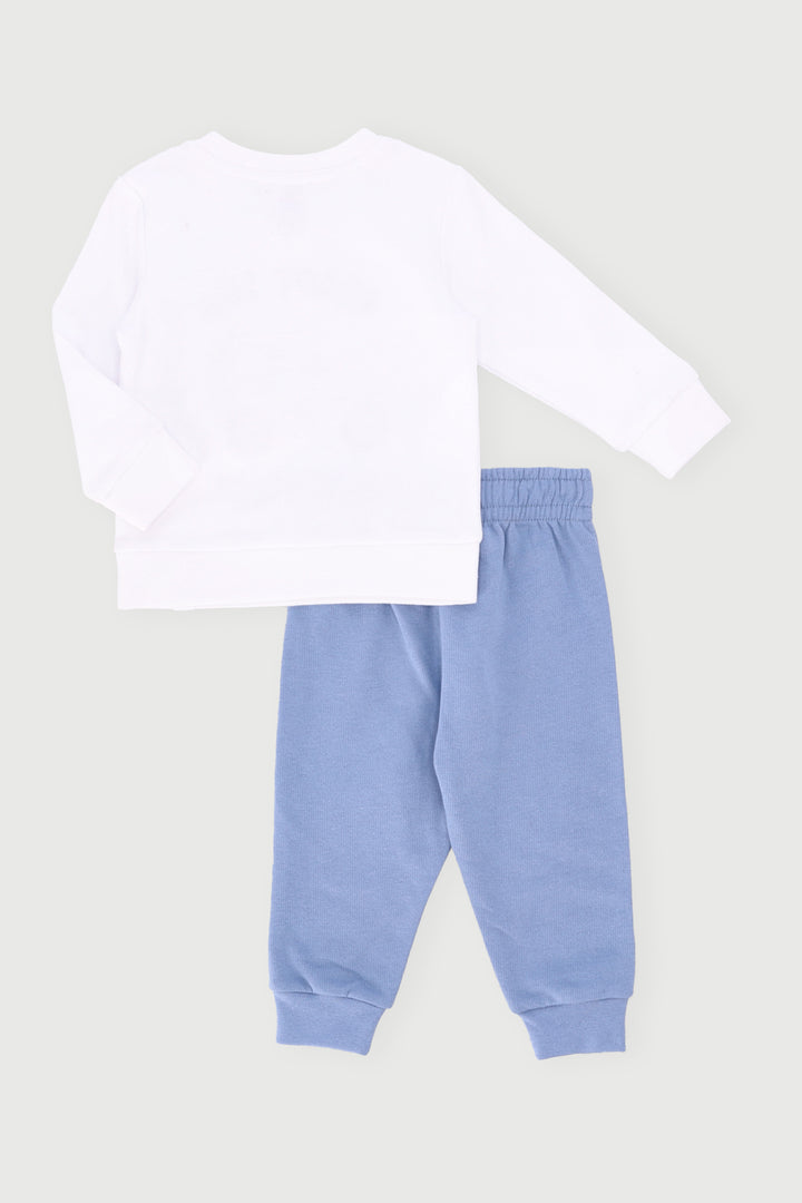 Baby Boys Safari Cars Hooded Tracksuit - Teal