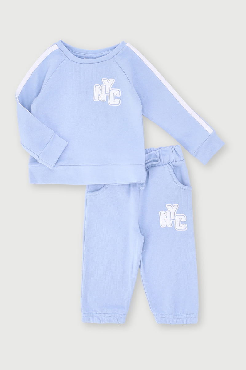 Baby Boys New York Crew Tracksuit - Blue