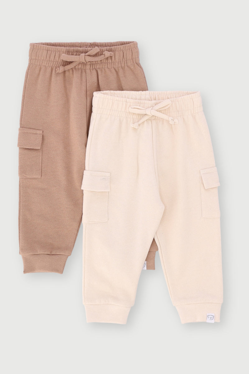 Baby Boys 2 Pack Dino Jogger - Stone