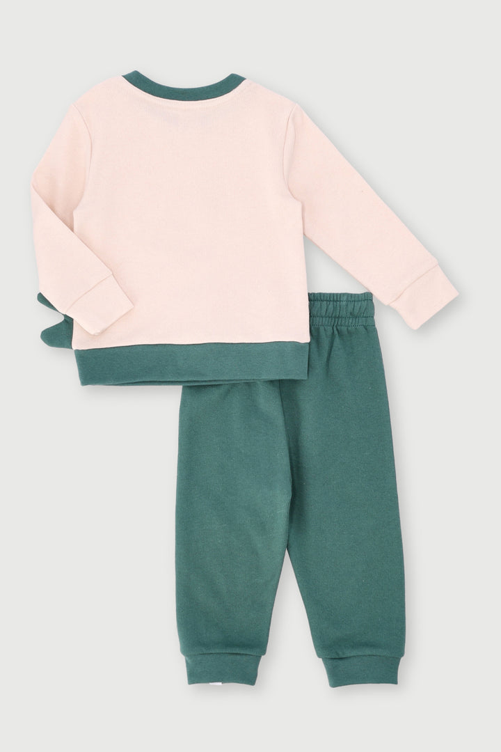 Baby Boys Happy & Snappy Crew Tracksuit - Fatigue