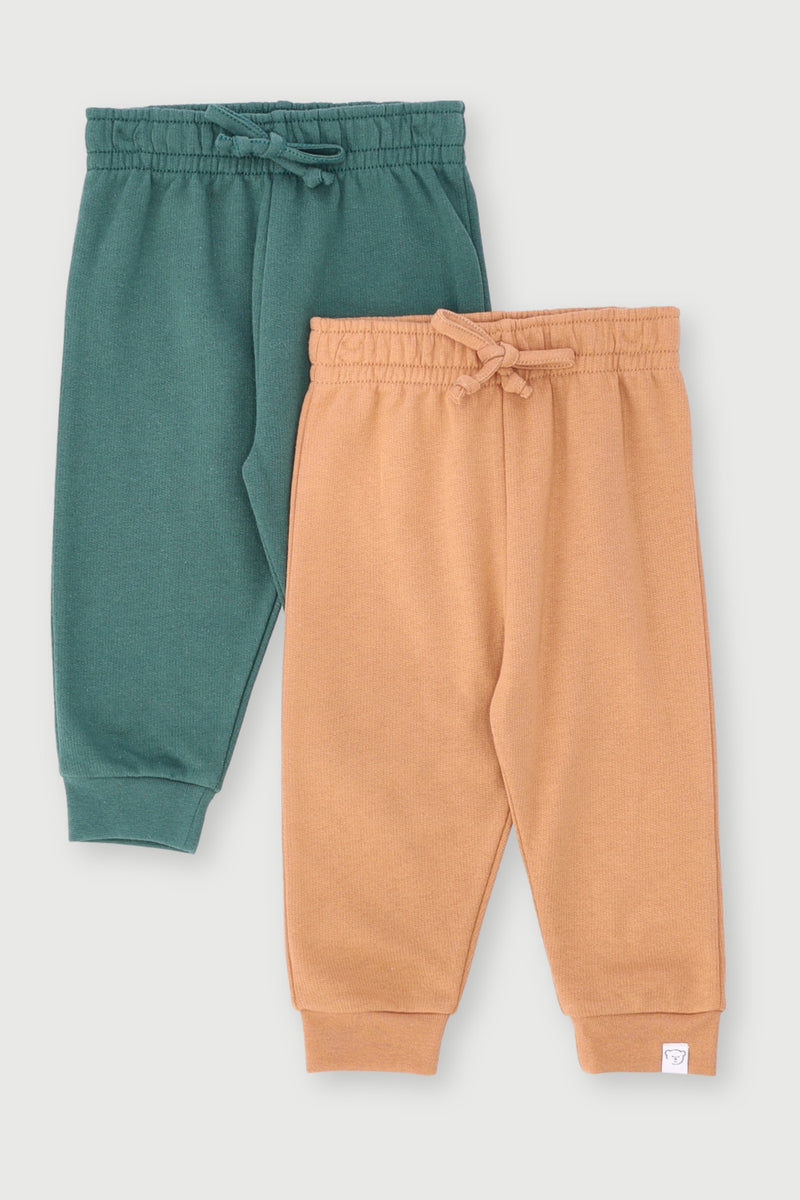 Baby Boys 2 Pack Core Bear Jogger - Green