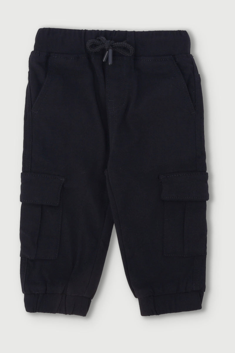 Baby Boys Twill Pants - Black