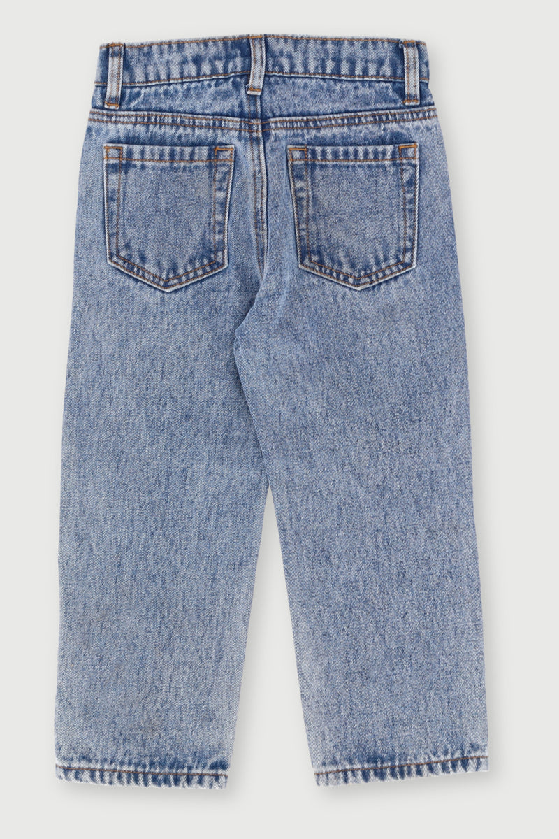Pre-Boys Relaxed Print Straight Leg Denims