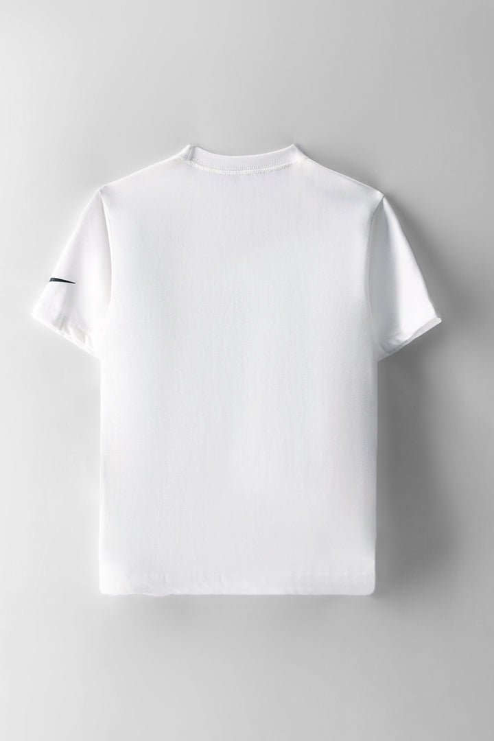 Boys Rwb Boxed Swoosh Tee - White