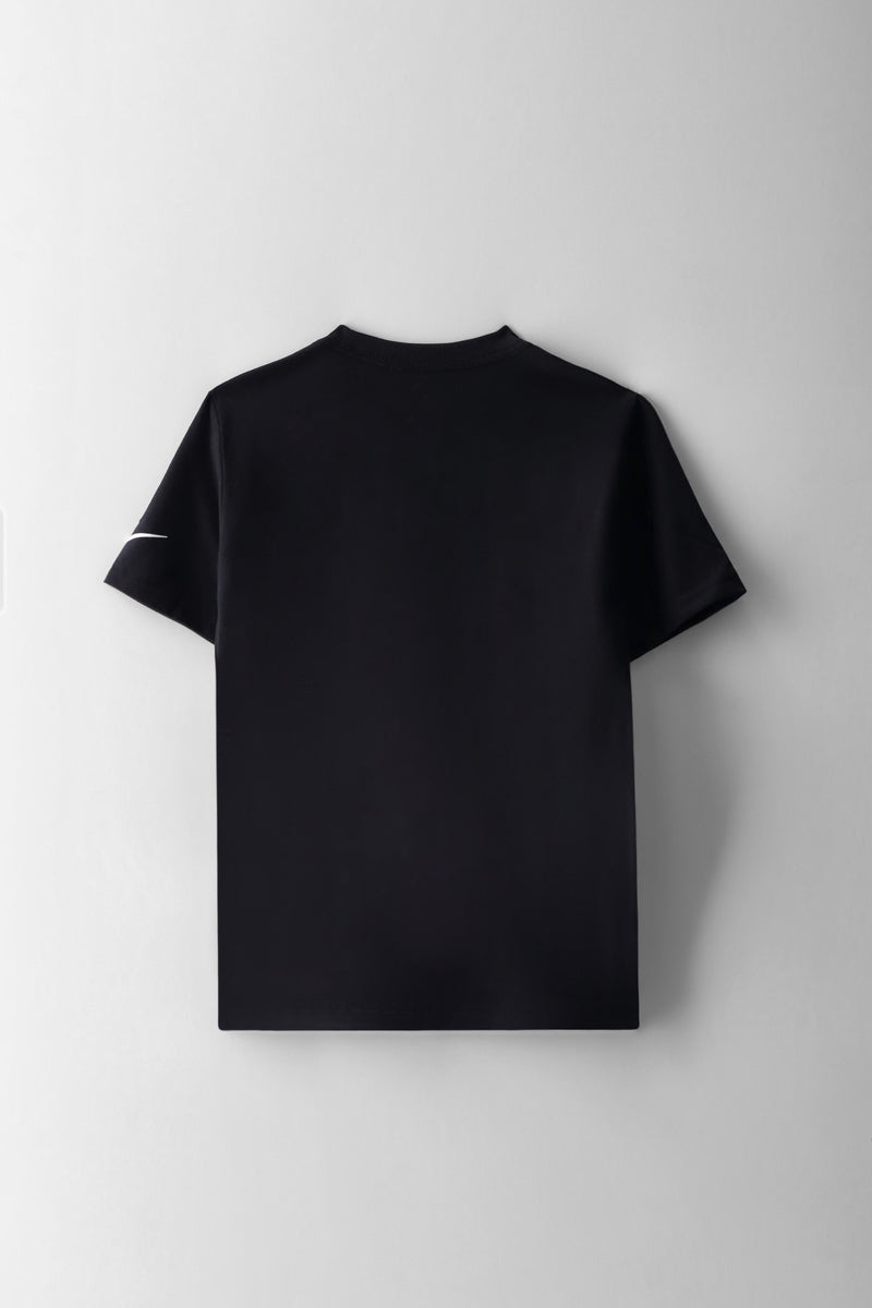 Boys Rwb Spliced Swoosh Tee - Black