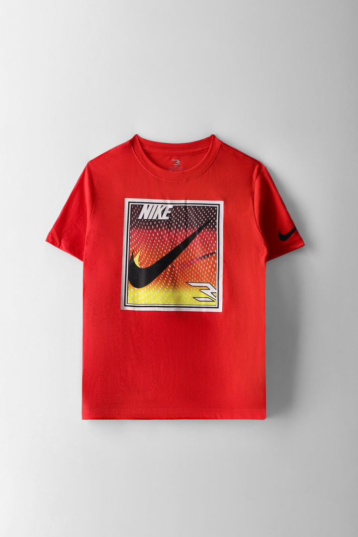 Boys Rwb Pop Mesh Graphic Tee - Red