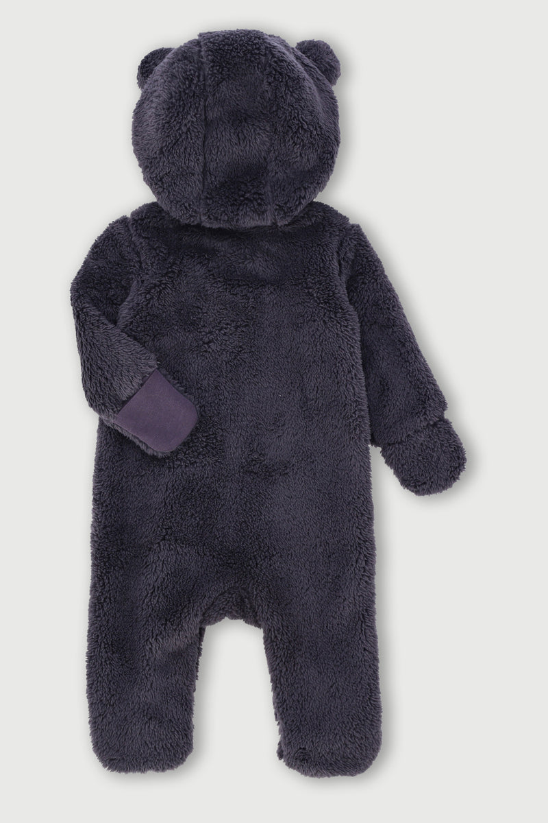 Baby Boys Sherpa Sleepsuit - Marble Grey