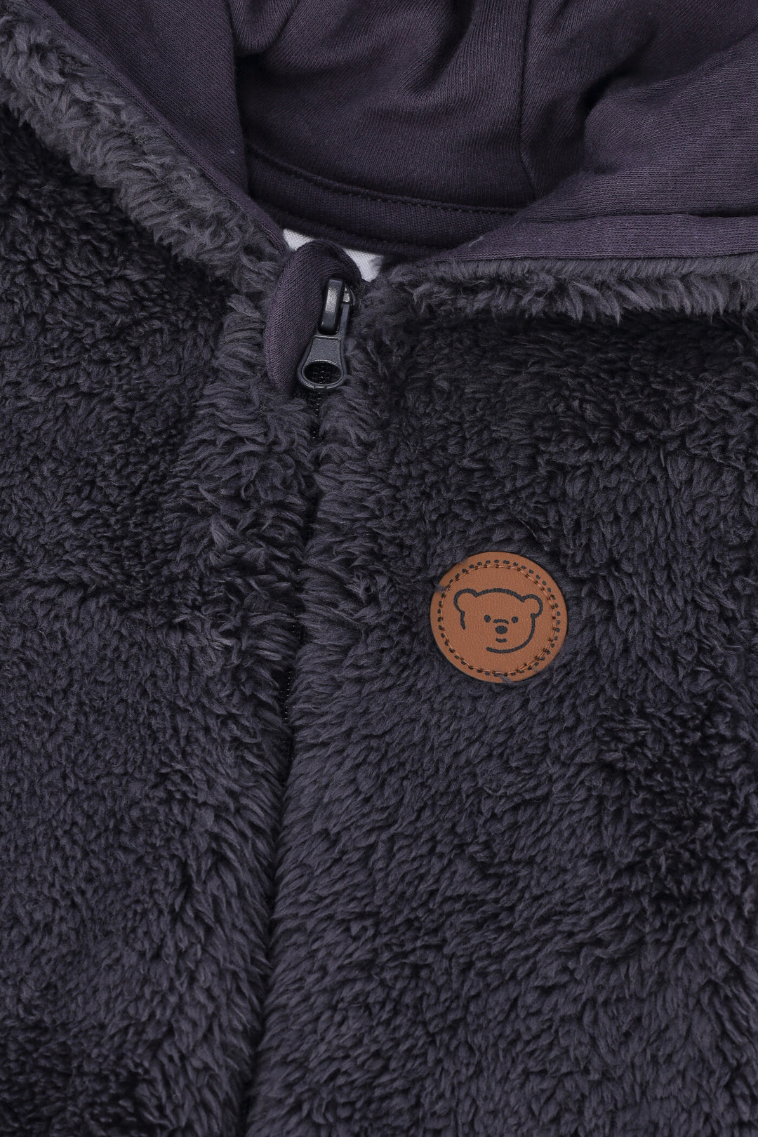 Baby Boys Sherpa Sleepsuit - Marble Grey