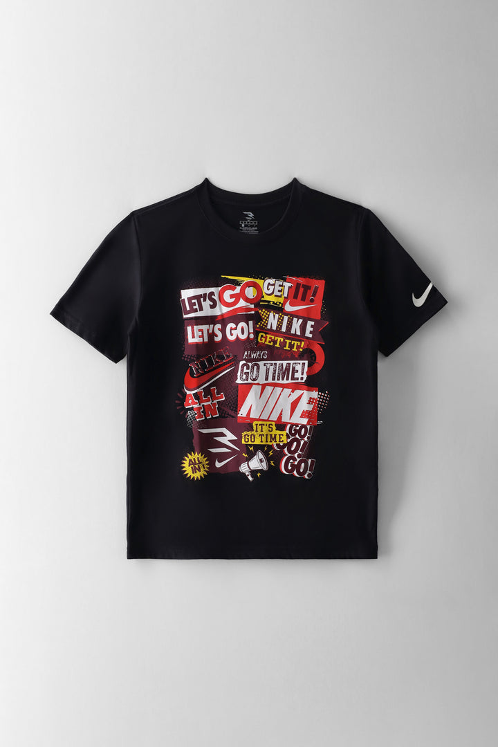 Boys Collage Tee - Black