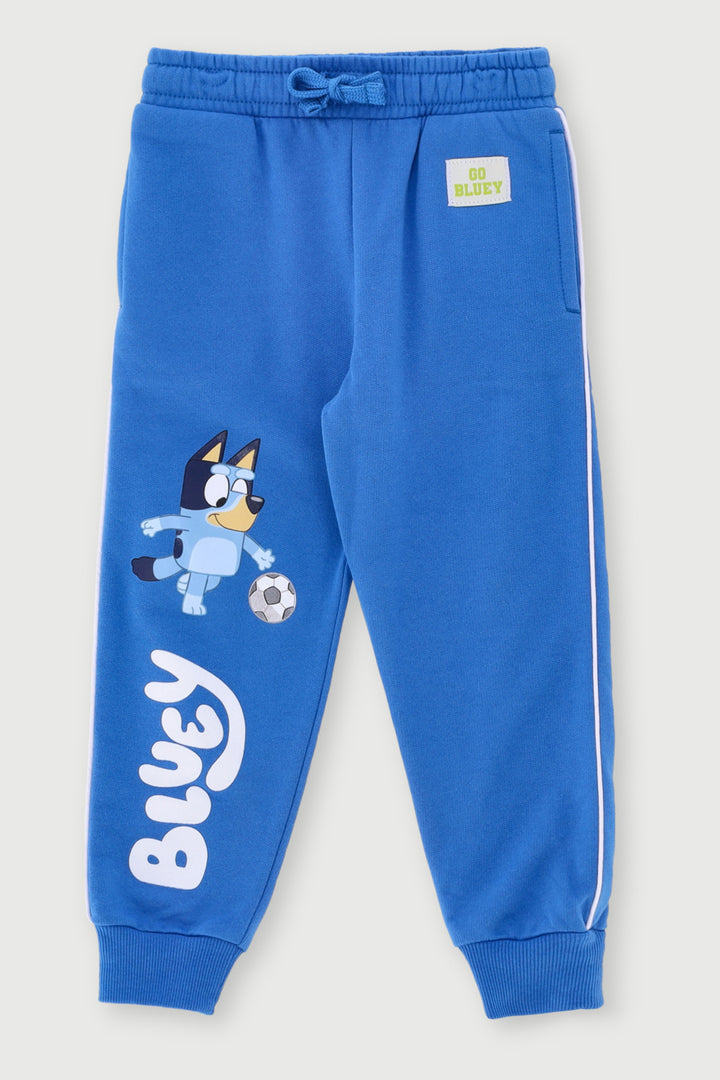 Pre-Boys Bluey Piped Soccer Jogger - Blue