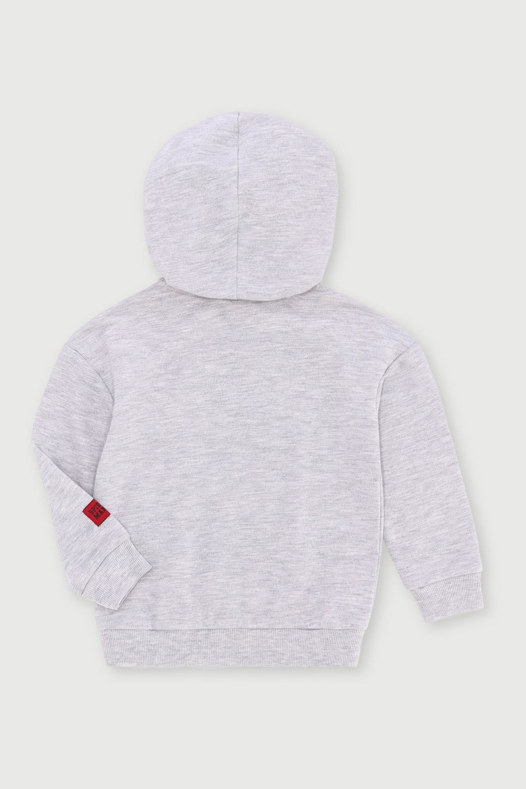 Pre-Boys Spiderman Gloss Hoody - Grey Melange