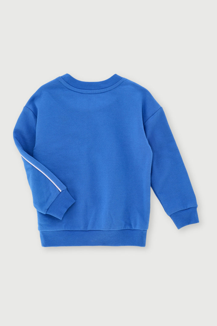 Pre-Boys Bluey Piped Soccer Crew Top - Blue