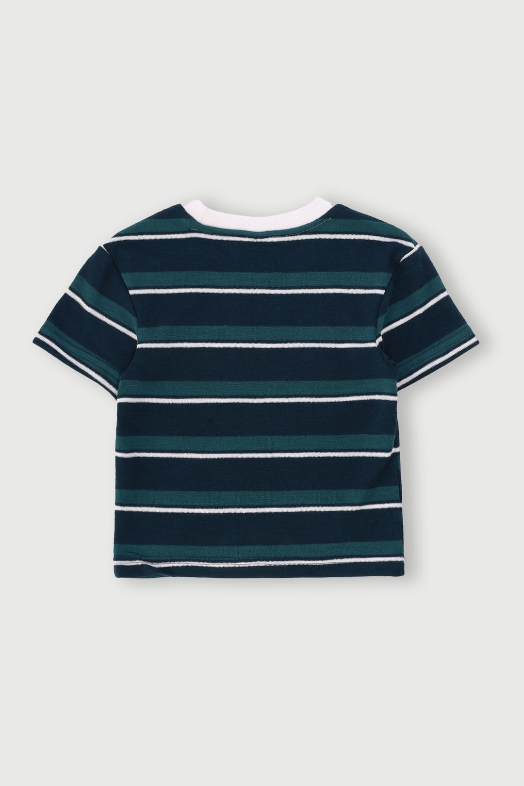 Pre-Boys Yarn Dyed Terry Fleece Tee - Dark Green