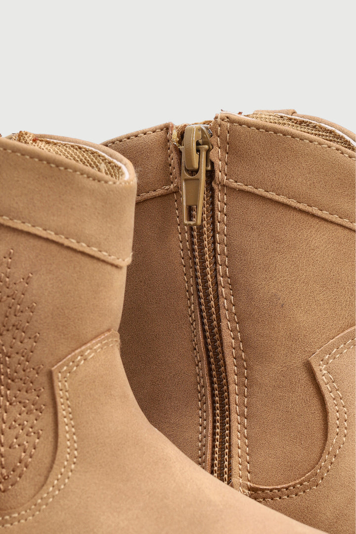 Pre-Girls Western Boot - Tan