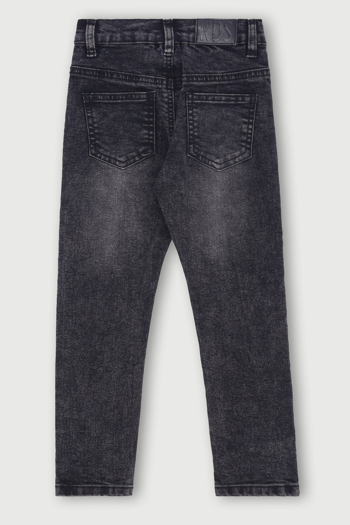 Pre-Boys Abrasion Rip Repair Denim - Charcoal