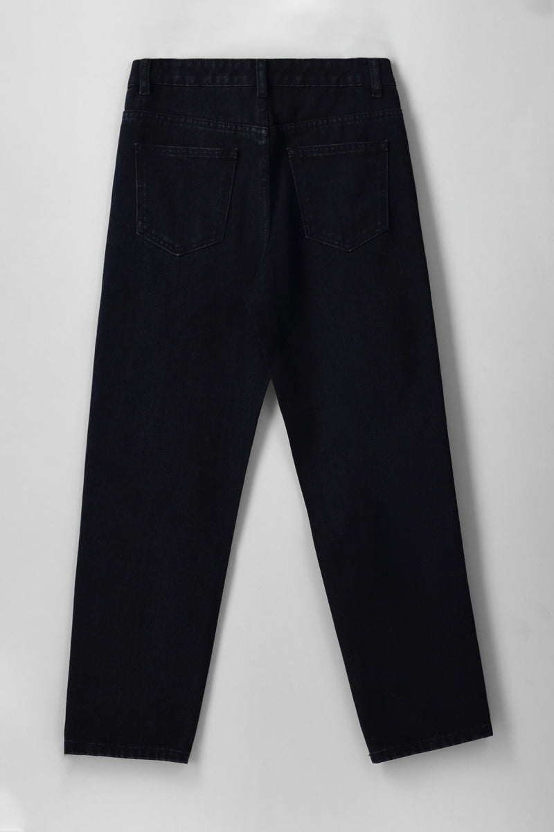 Boys Relaxed Straight Leg Jean - Blue/Black